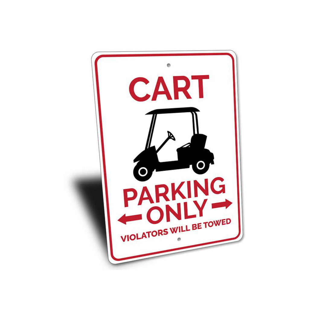 Cart Parking Sign