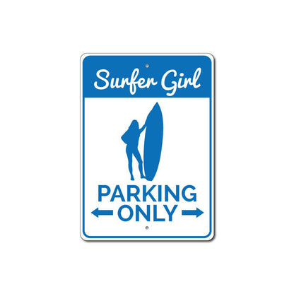 Surfer Girl Parking Sign