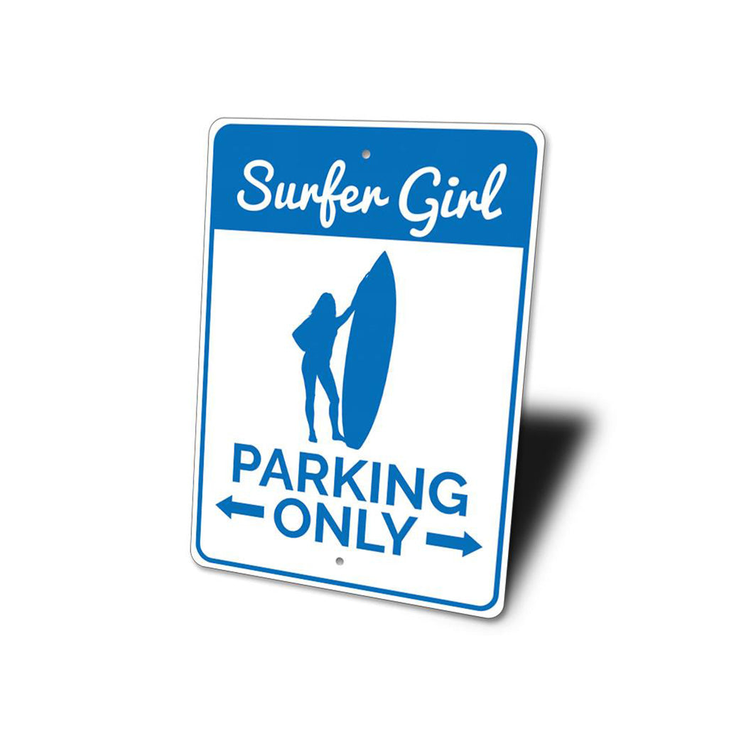 Surfer Girl Parking Sign