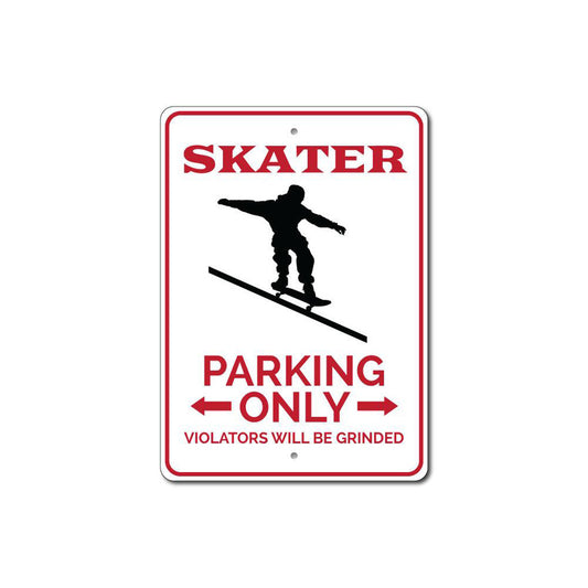 Skater Parking Sign