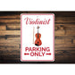 Violinist Parking Sign