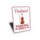 Violinist Parking Sign