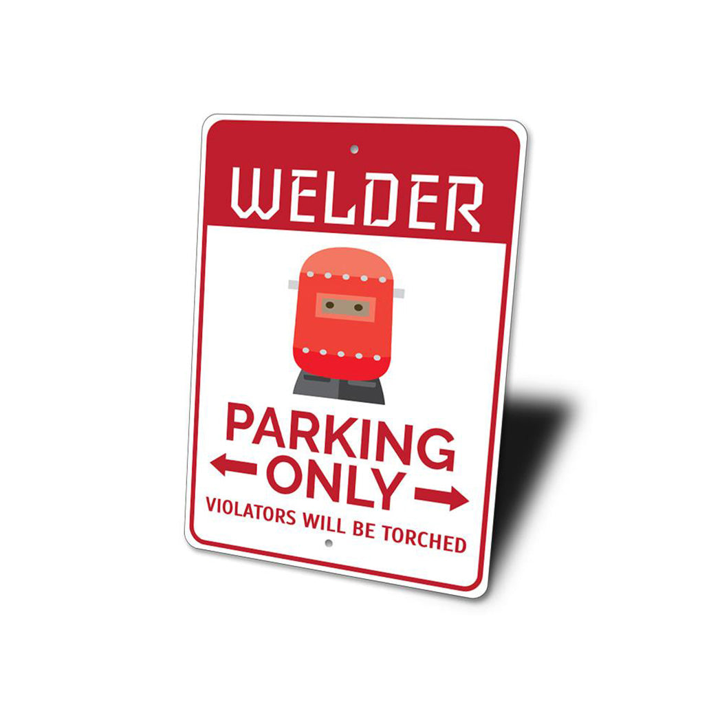 Welder Parking Sign