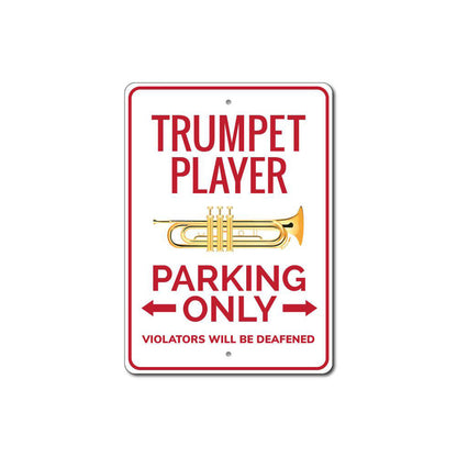 Trumpet Player Parking Sign