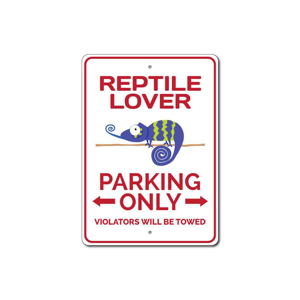 Reptile Lover Parking Sign