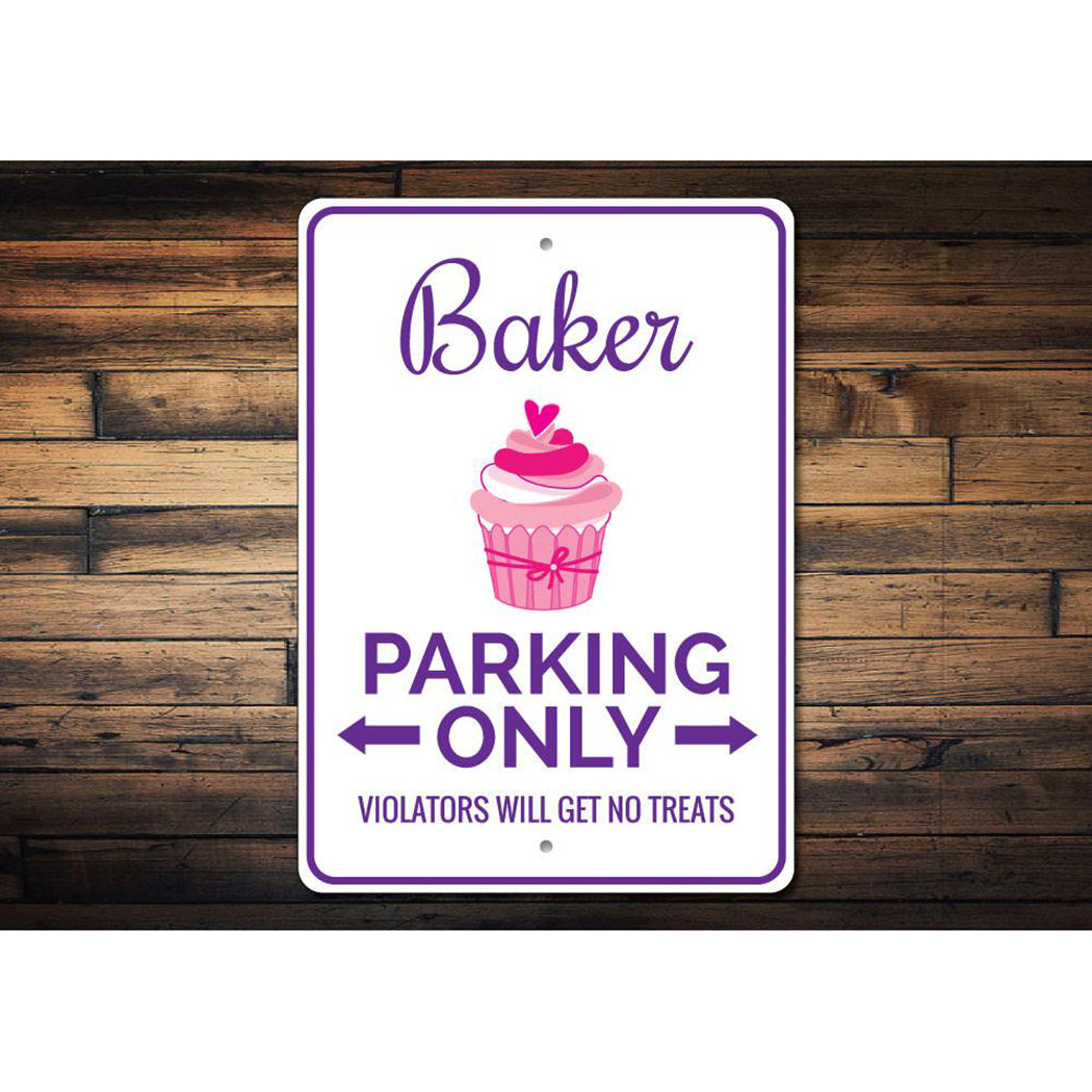 Baker Parking Sign