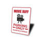 Movie Buff Parking Sign