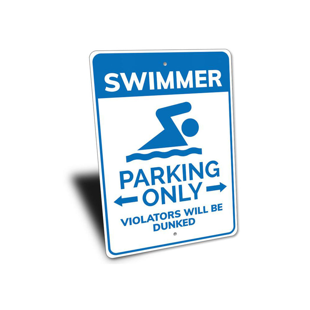 Swimmer Parking Sign