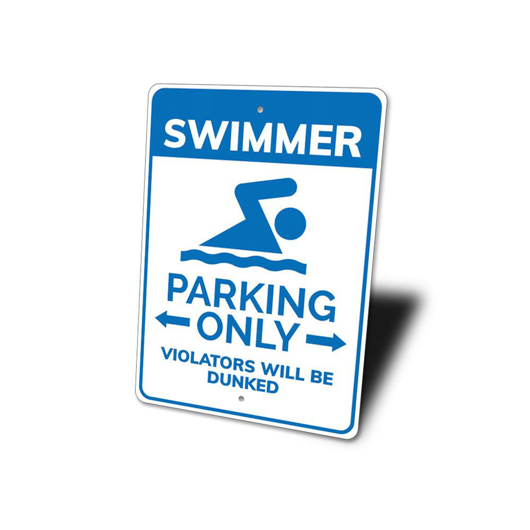 Swimmer Parking Sign