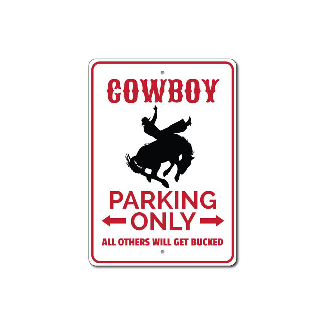 Cowboy Parking Sign