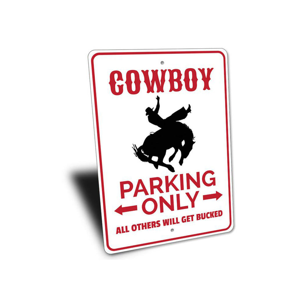 Cowboy Parking Sign