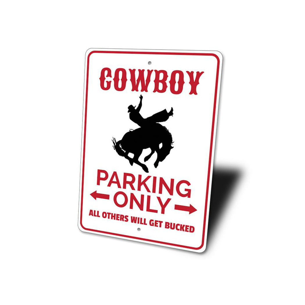 Cowboy Parking Sign