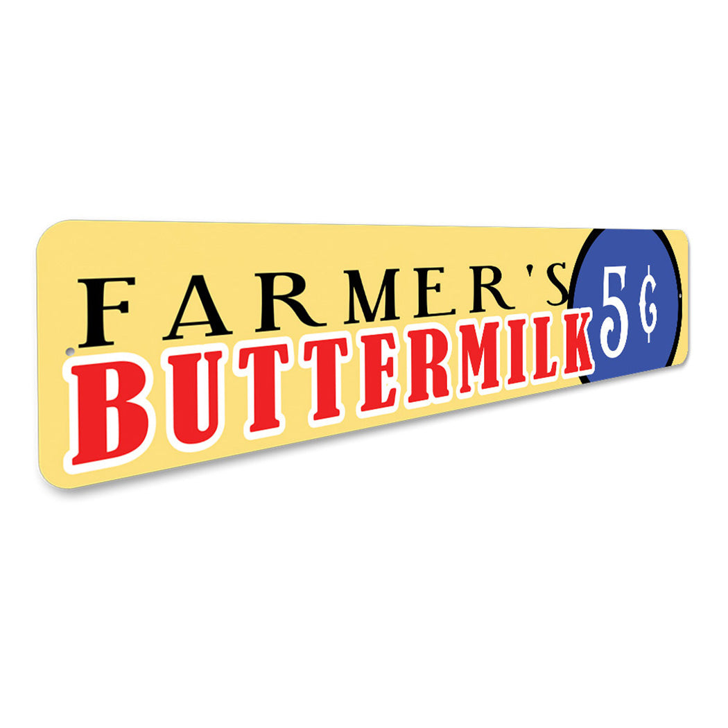 Farmer's Buttermilk 5 Cents Sign