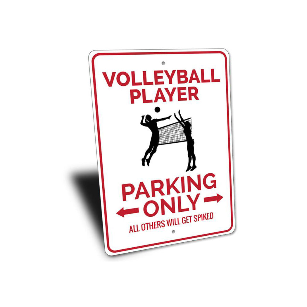 Volleyball Player Parking Sign