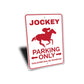 Jockey Parking Sign