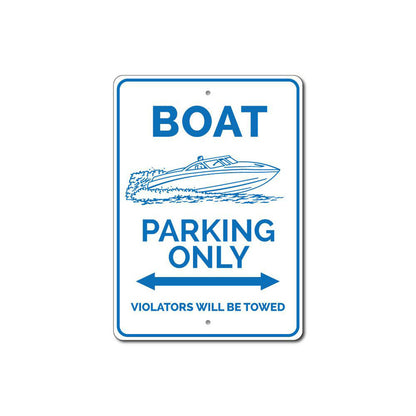 Boat Parking Sign