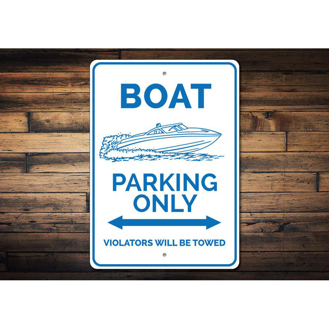 Boat Parking Sign