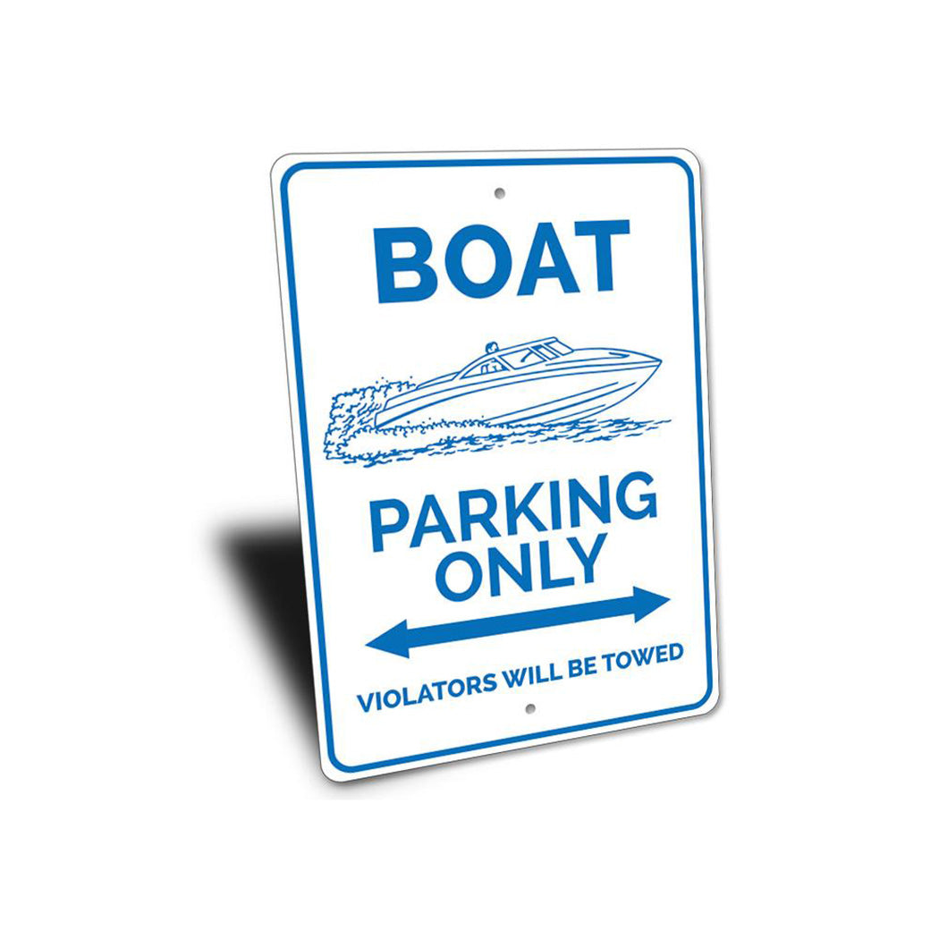 Boat Parking Sign