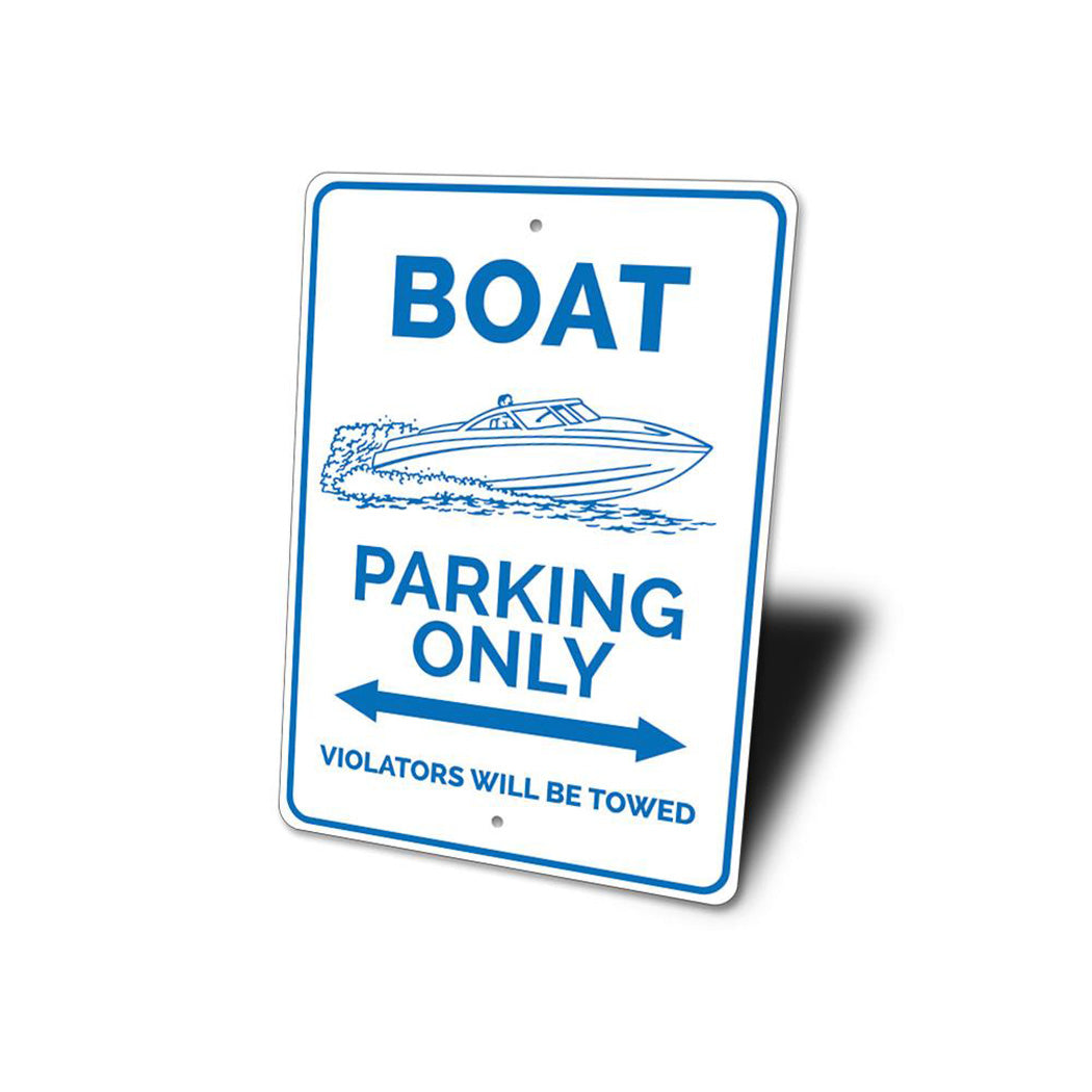 Boat Parking Sign