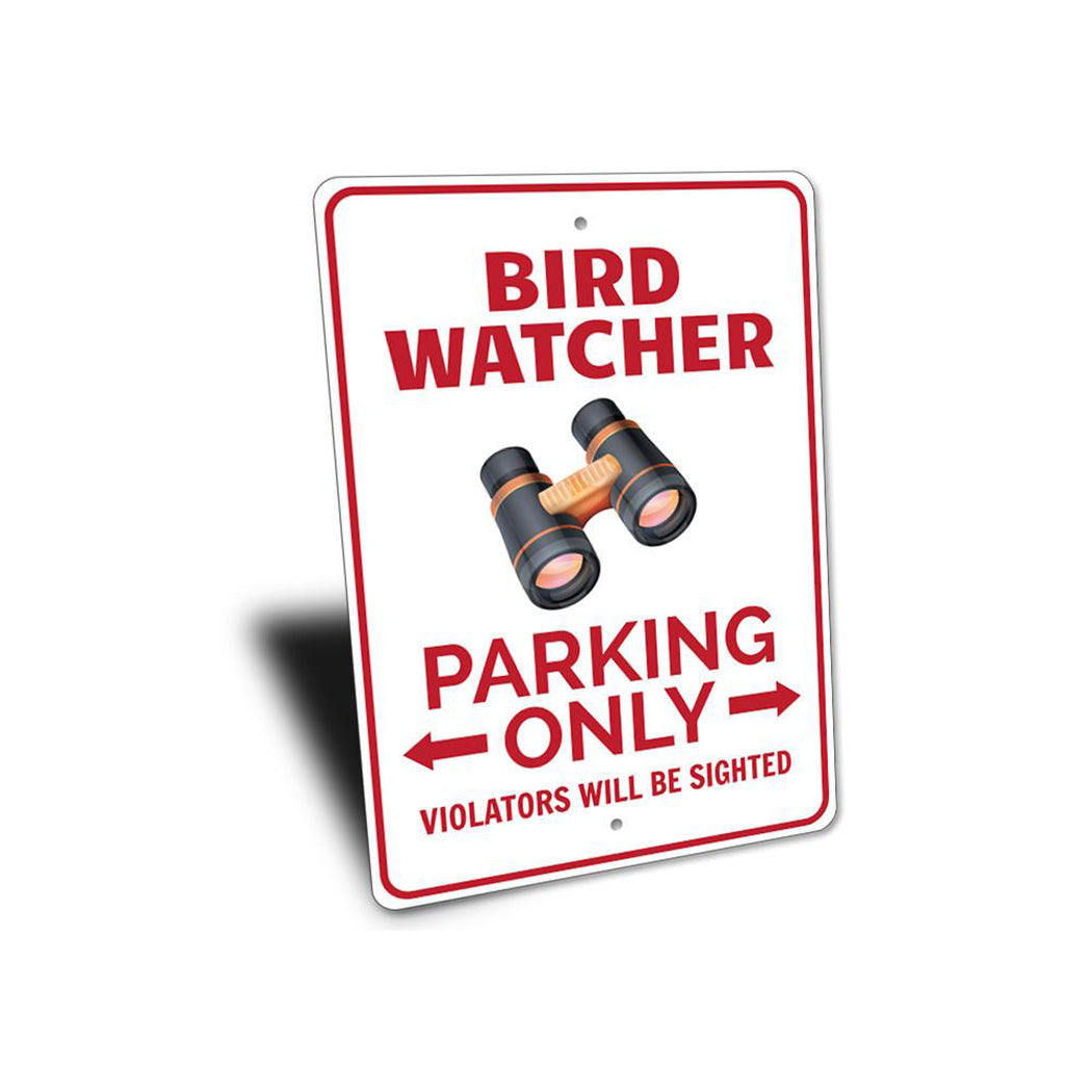 Bird Watcher Parking Sign