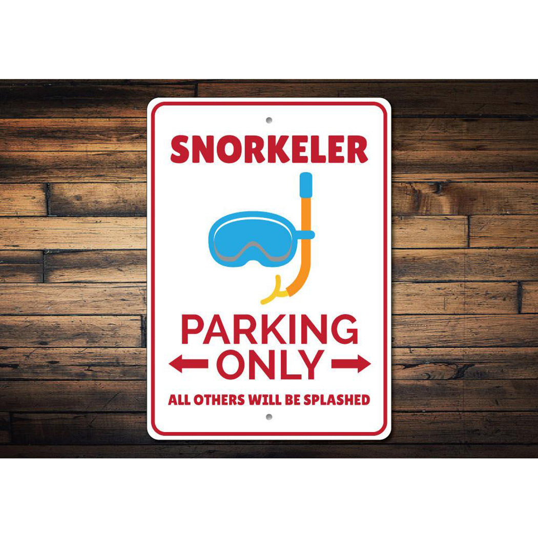 Snorkeler Parking Sign