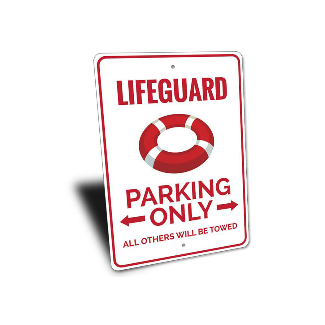 Lifeguard Parking Sign