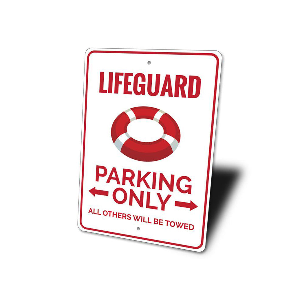 Lifeguard Parking Sign