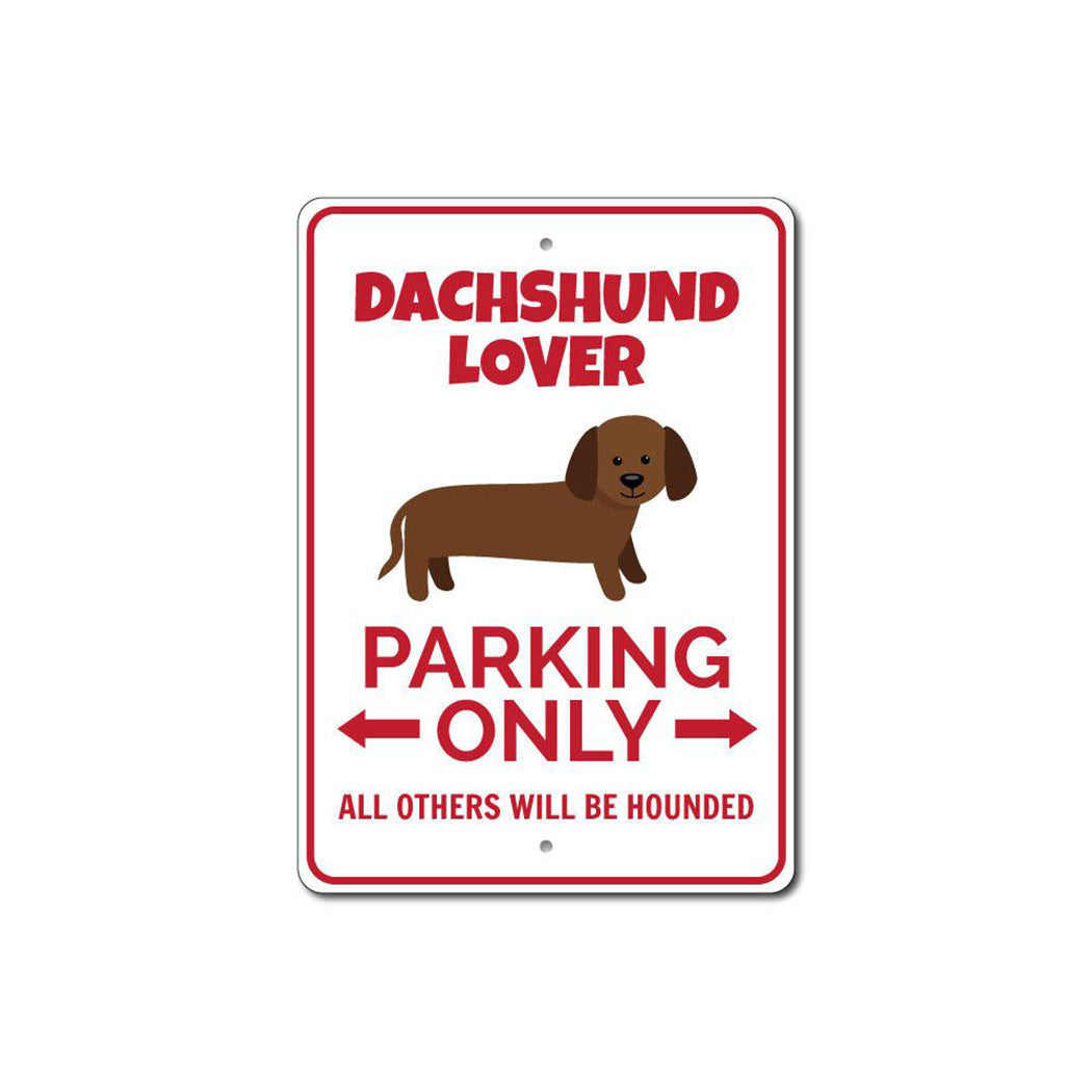 Dachshund Parking Sign