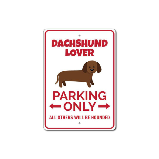 Dachshund Parking Sign