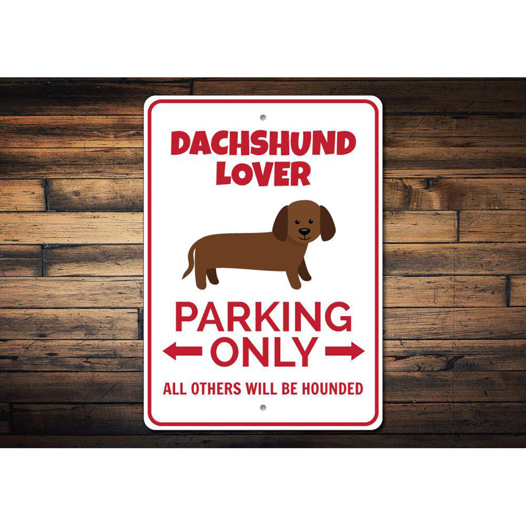 Dachshund Parking Sign