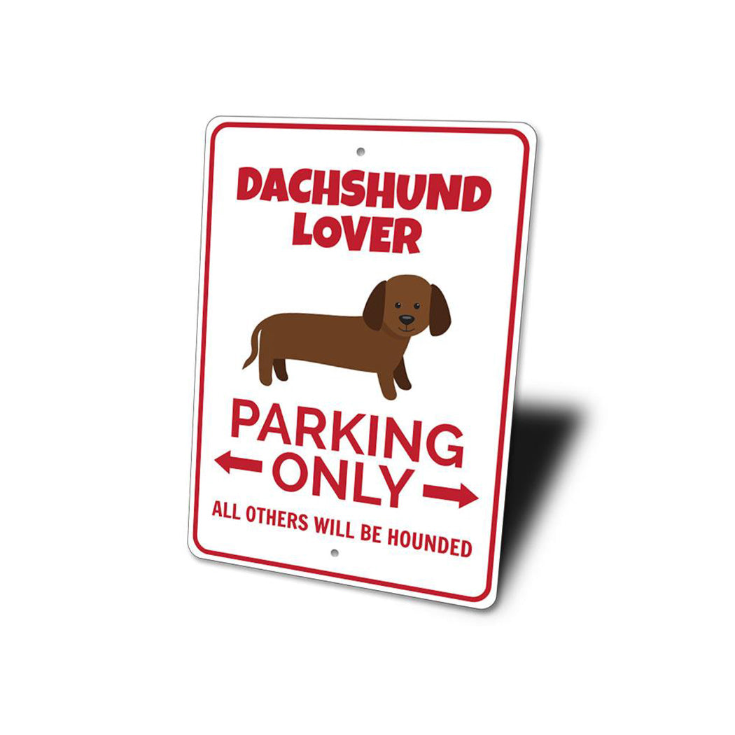 Dachshund Parking Sign