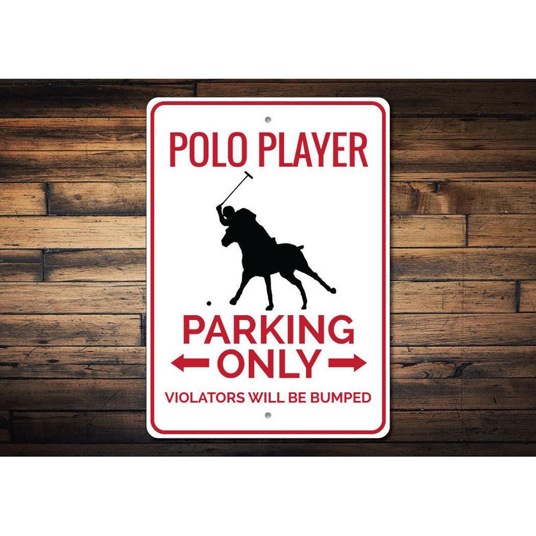 Polo Player Parking Sign