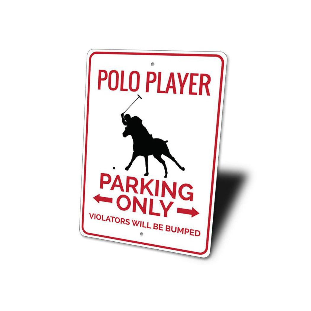 Polo Player Parking Sign