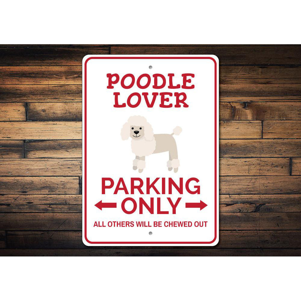 Poodle Parking Sign