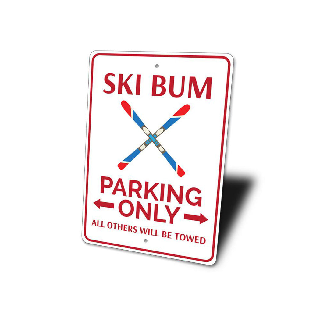Ski Bum Parking Sign