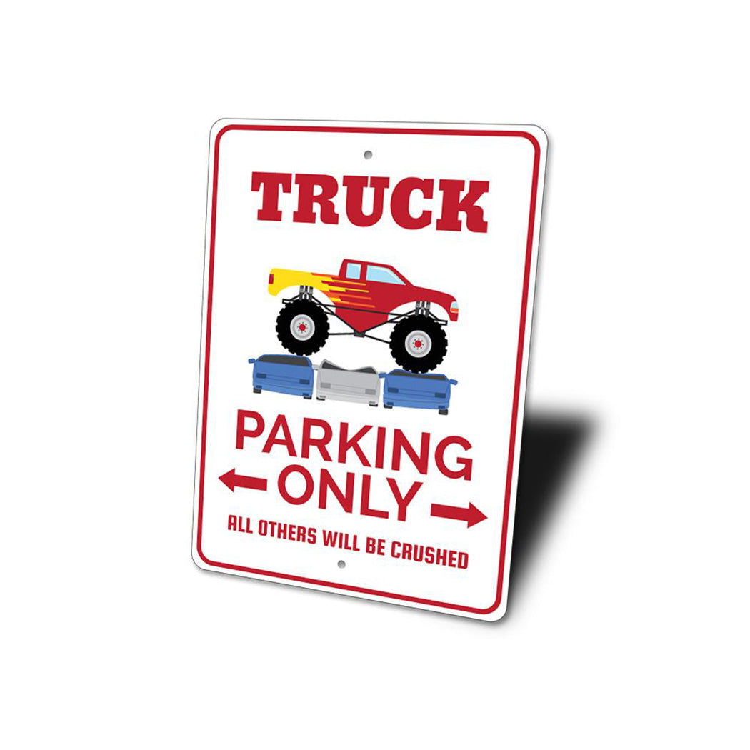 Monster Truck Parking Sign