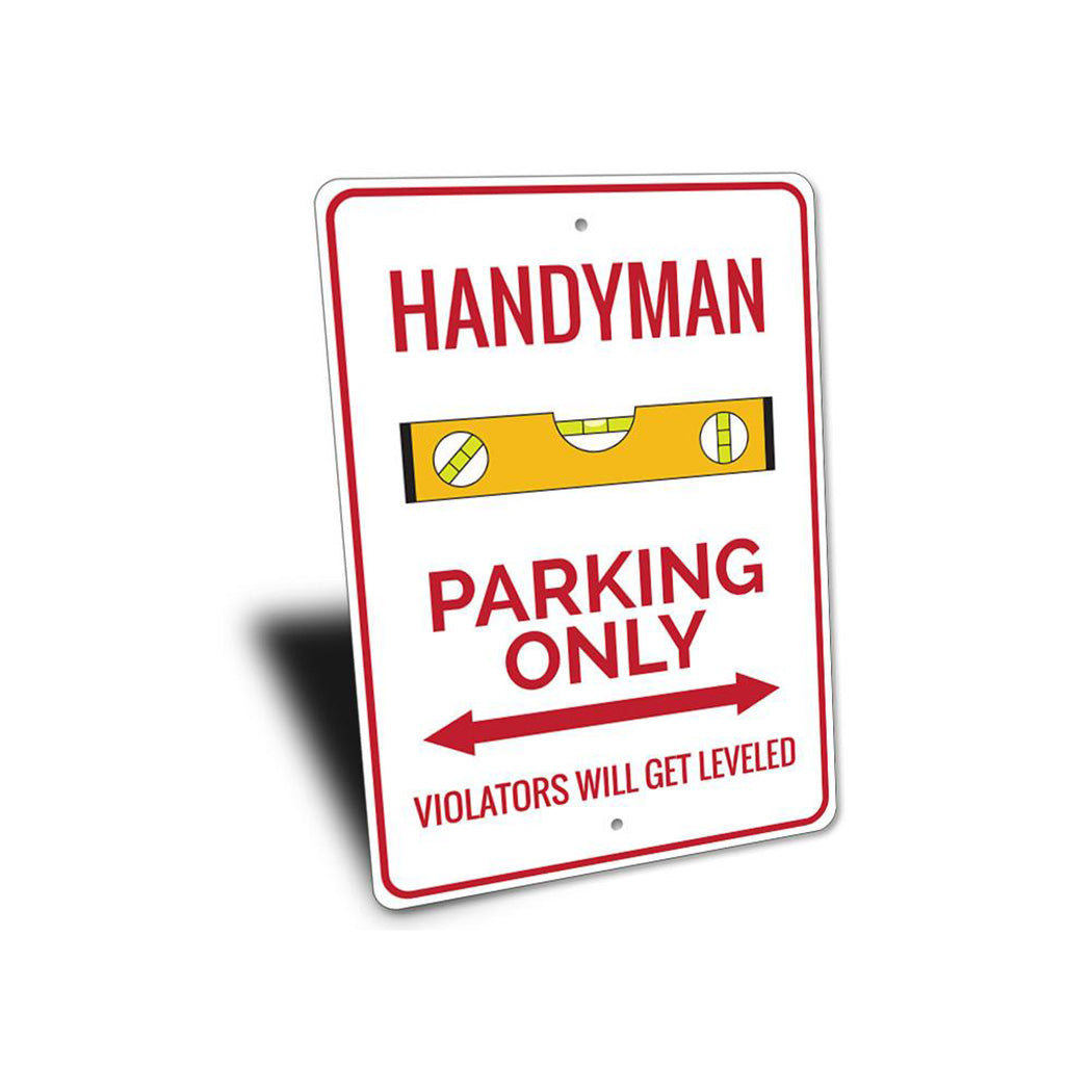 Handyman Parking Sign