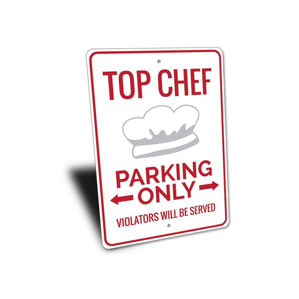 Chef Parking Sign