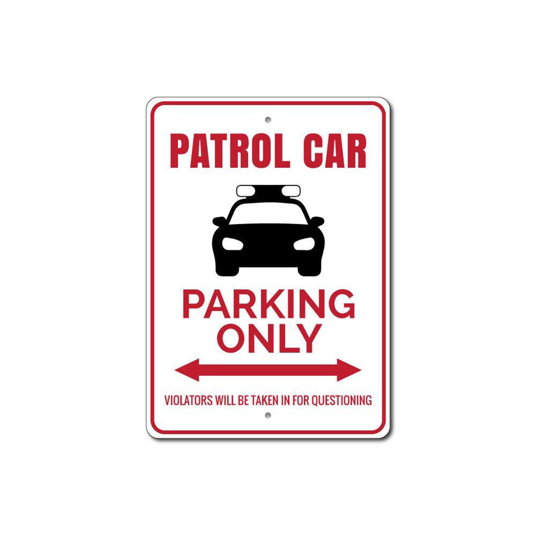 Patrol Car Parking Sign