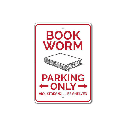 Book Worm Parking Sign