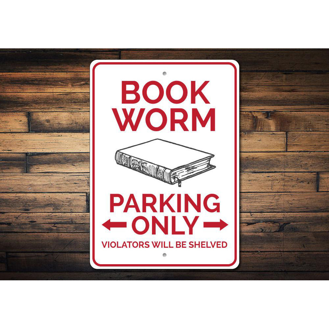 Book Worm Parking Sign