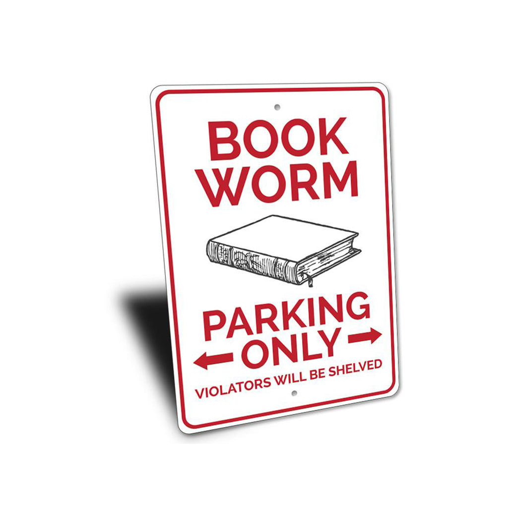 Book Worm Parking Sign