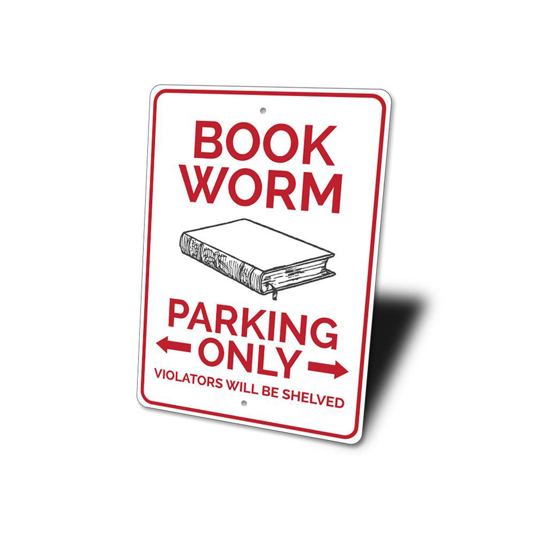 Book Worm Parking Sign