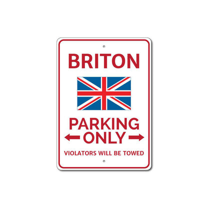 Briton Parking Sign