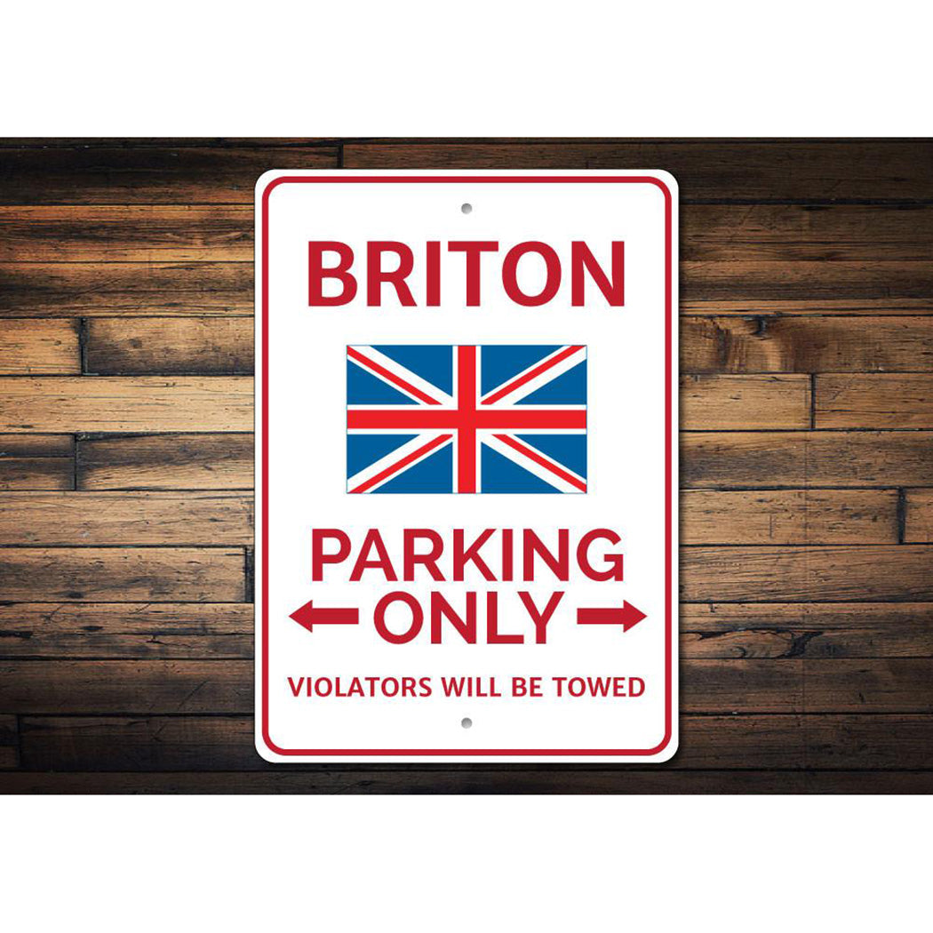 Briton Parking Sign