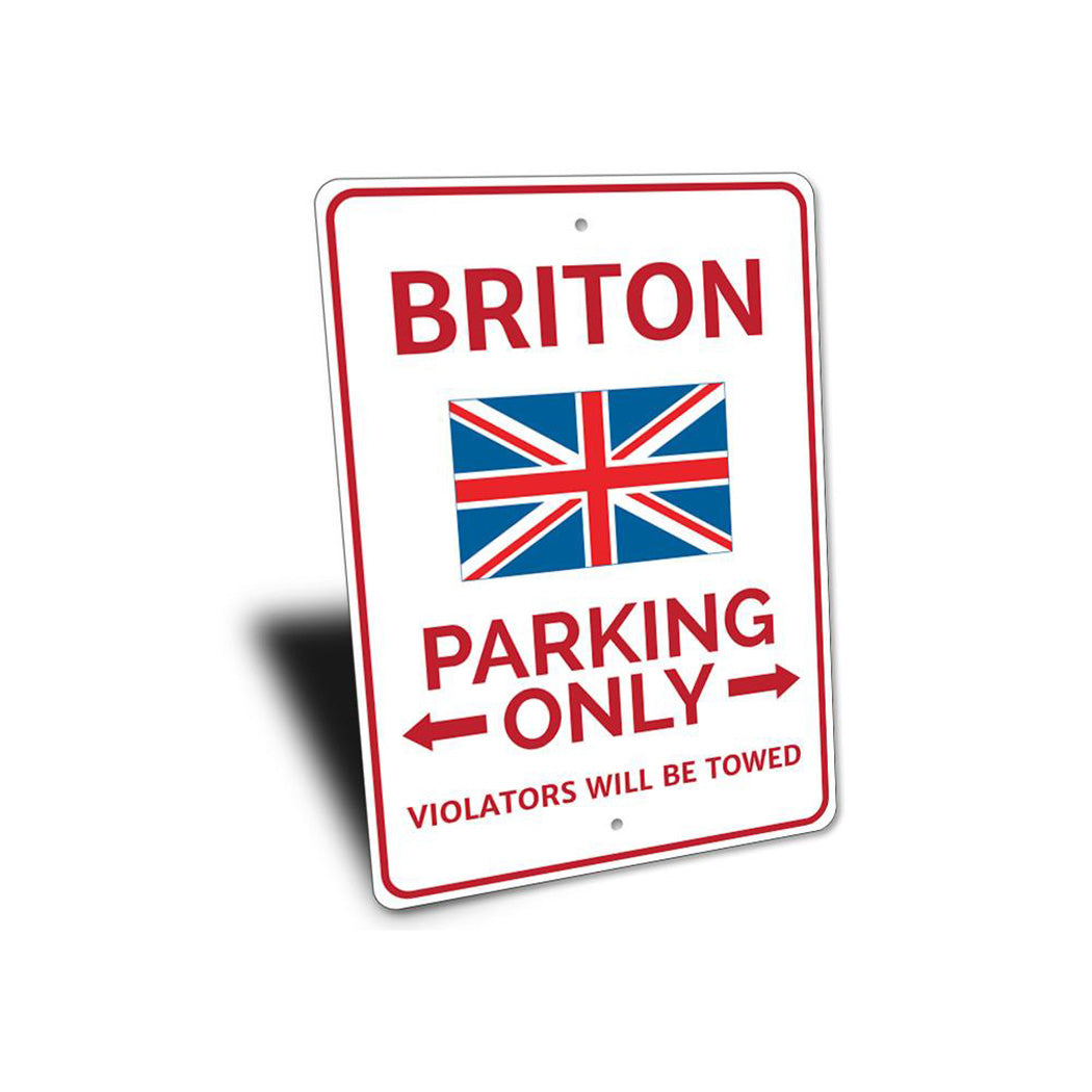 Briton Parking Sign