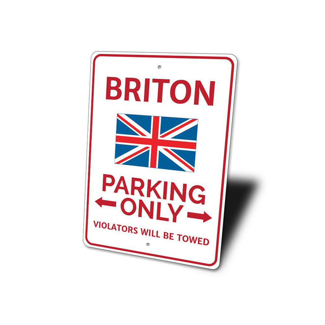 Briton Parking Sign