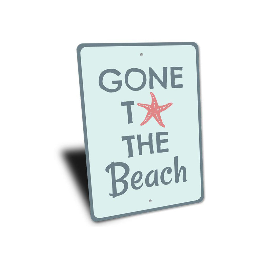 Gone To The Beach Sign