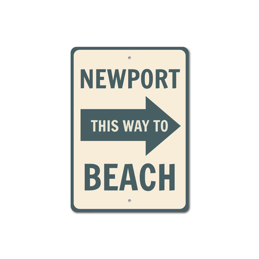 Newport Beach Arrow Sign