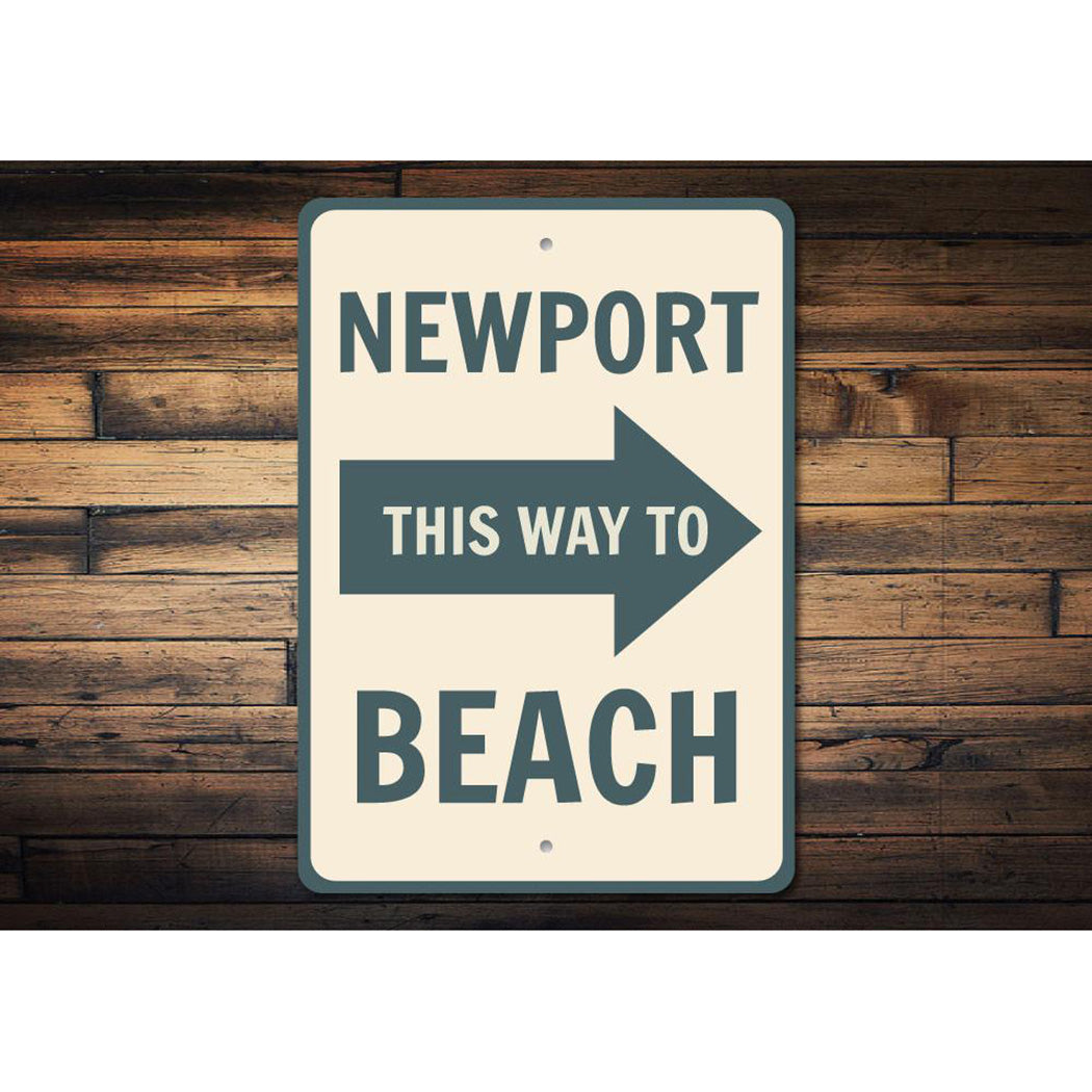 Newport Beach Arrow Sign